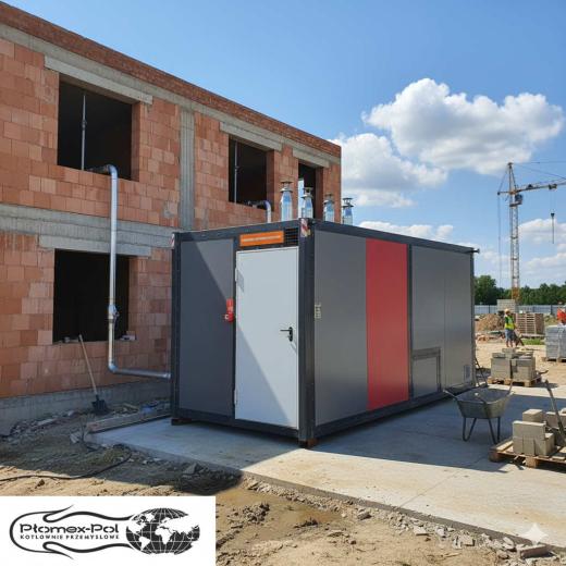 Gazowa kotłownia kontenerowa 480 kW – kaskada 4×120 kW ACV Nextra120