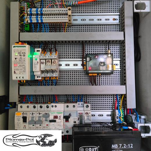 Wynajem Kotłowni Kontenerowej 200kW | Automatyka i moduł GSM
