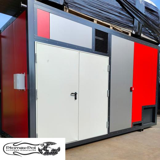 Wynajem mobilnej kotłowni kontenerowej 500 kW (olej) z wymiennikiem ciepła 1