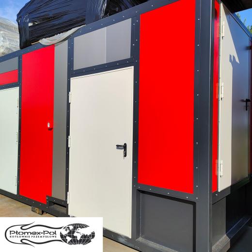 Mobilna kotłownia kontenerowa 600 kW – C.O. + C.W.U. na olej opałowy 1