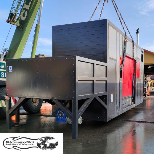 Kotłownia Kontenerowa na Biomasę 980 kW | Transport i załadunek