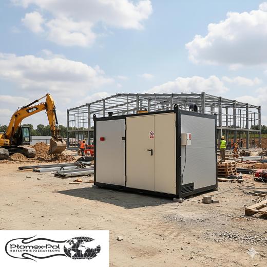 Wynajem kotłowni kontenerowej na olej opałowy 250 kW