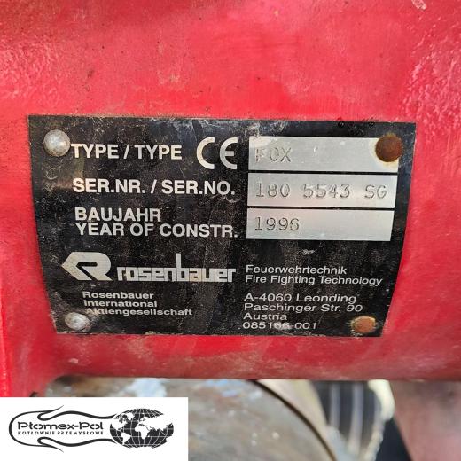 Wynajem motopompy Rosenbauer 120 m3/h – silnik BMW
