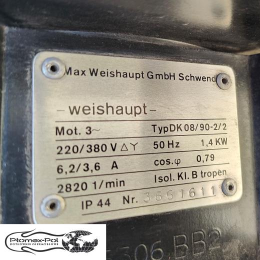 Używany Palnik Gazowy Weishaupt G5/1-D ver. ZD (175-940 kW)