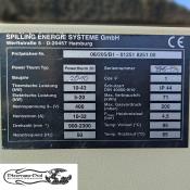 Kogenerator PowerTherm 20 Spilling Energiesysteme – tabliczka znamionowa