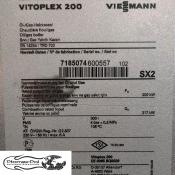 Kocioł Viessmann Vitoplex 200 o mocy 200 kW z oryginalnym palnikiem i sterownikiem.