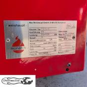 Palnik Gazowy Weishaupt G3/1-E ver. ZD (90-630 kW) tabliczka znamionowa