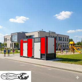 Mobilna kotłownia kontenerowa 600 kW na olej opałowy