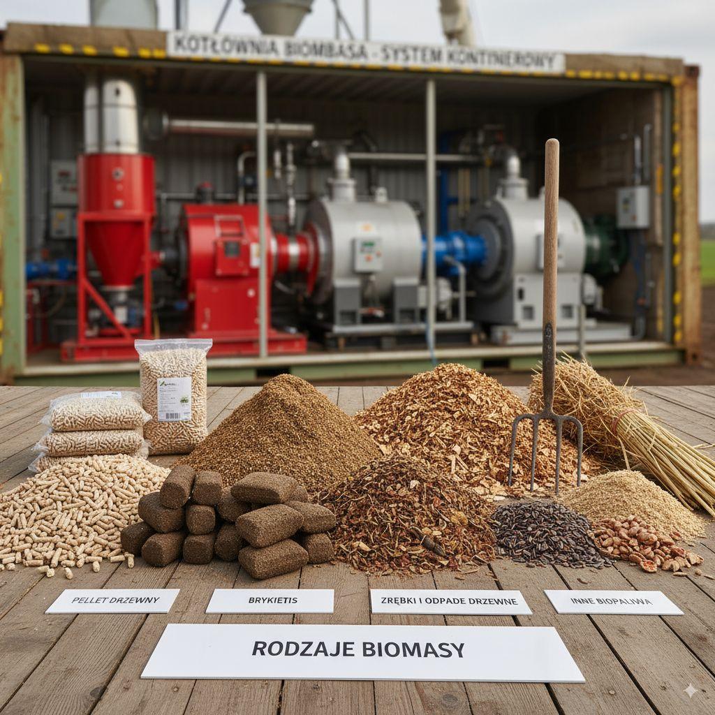 Rodzaje biomasy stosowanej w kotłowniach kontenerowych