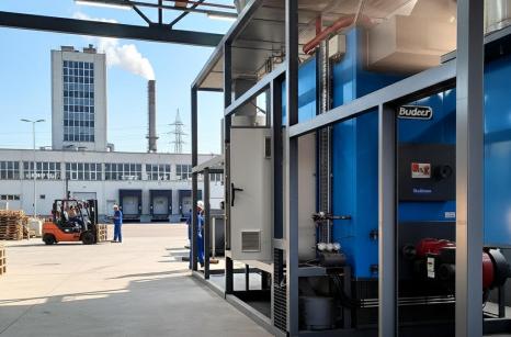 Kompletna Mobilna Kotłownia Kontenerowa BINDER 840 kW