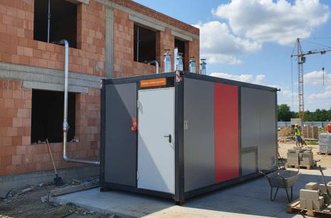 Kotłownia kontenerowa gazowa 480 kW – ACV Nextra120 (4×120 kW)